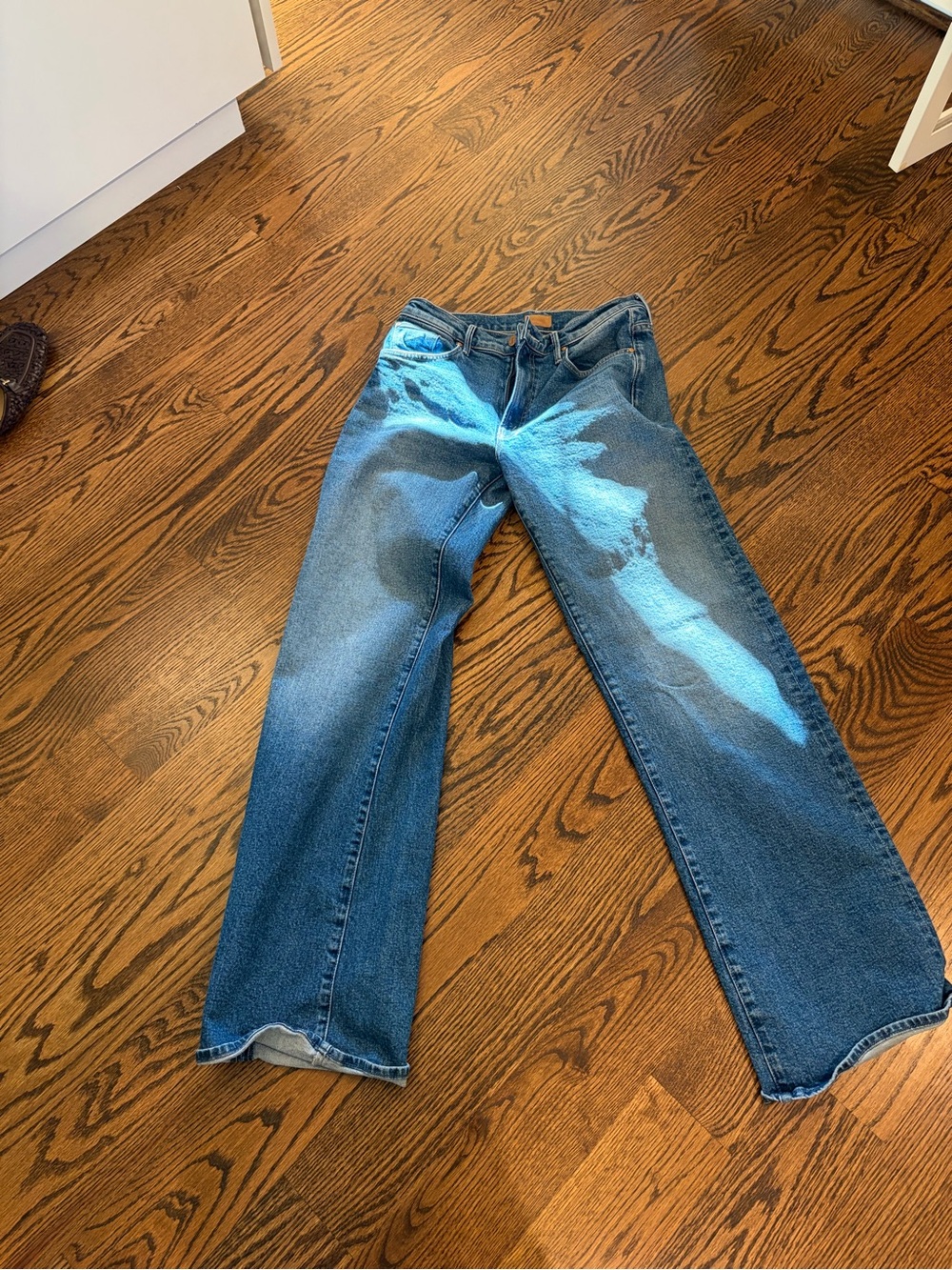 MOTHER Mid rise lasso Jeans in Knick knack paddy whack - Picture 5 of 9